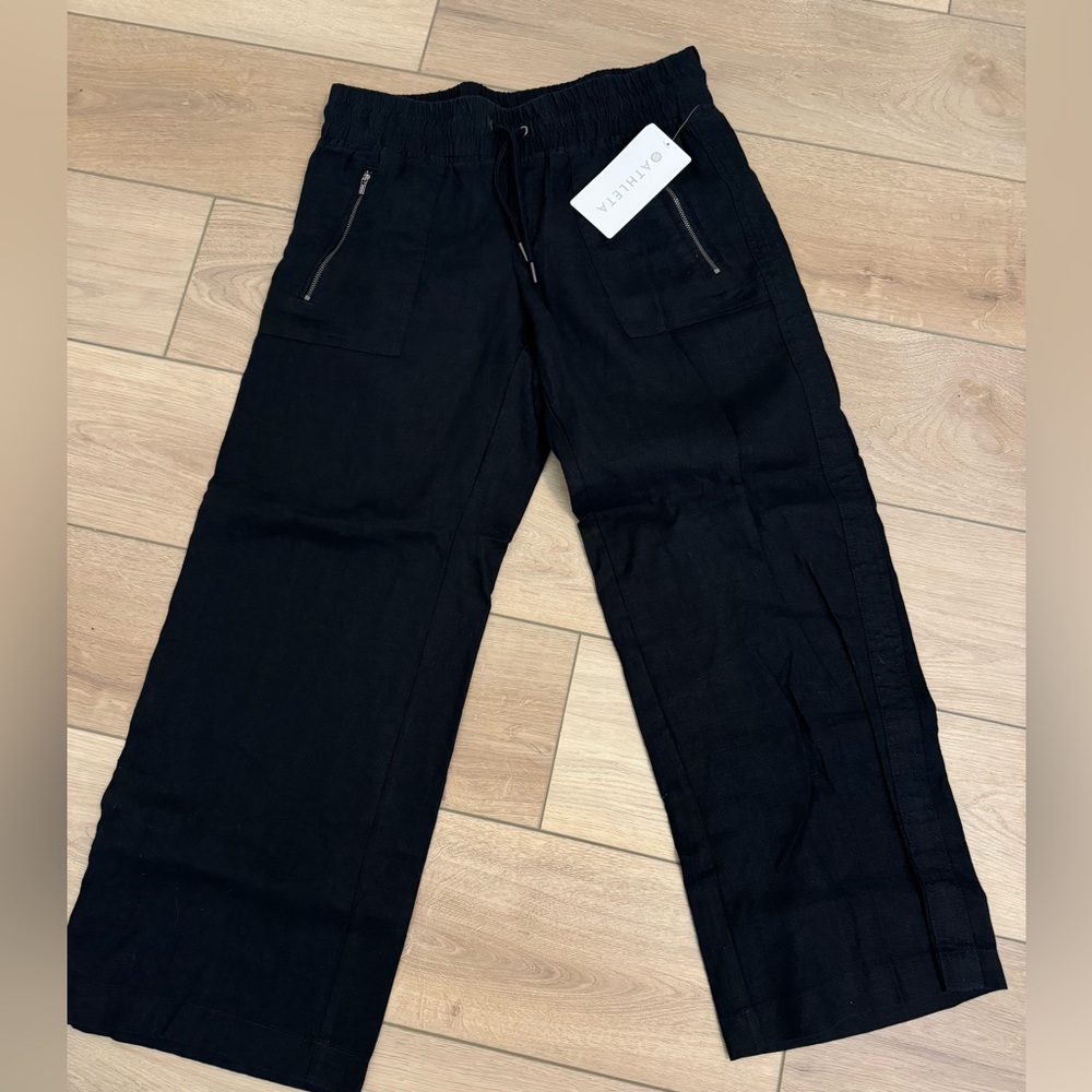 Athleta Cabo Linen Wide Leg Pant